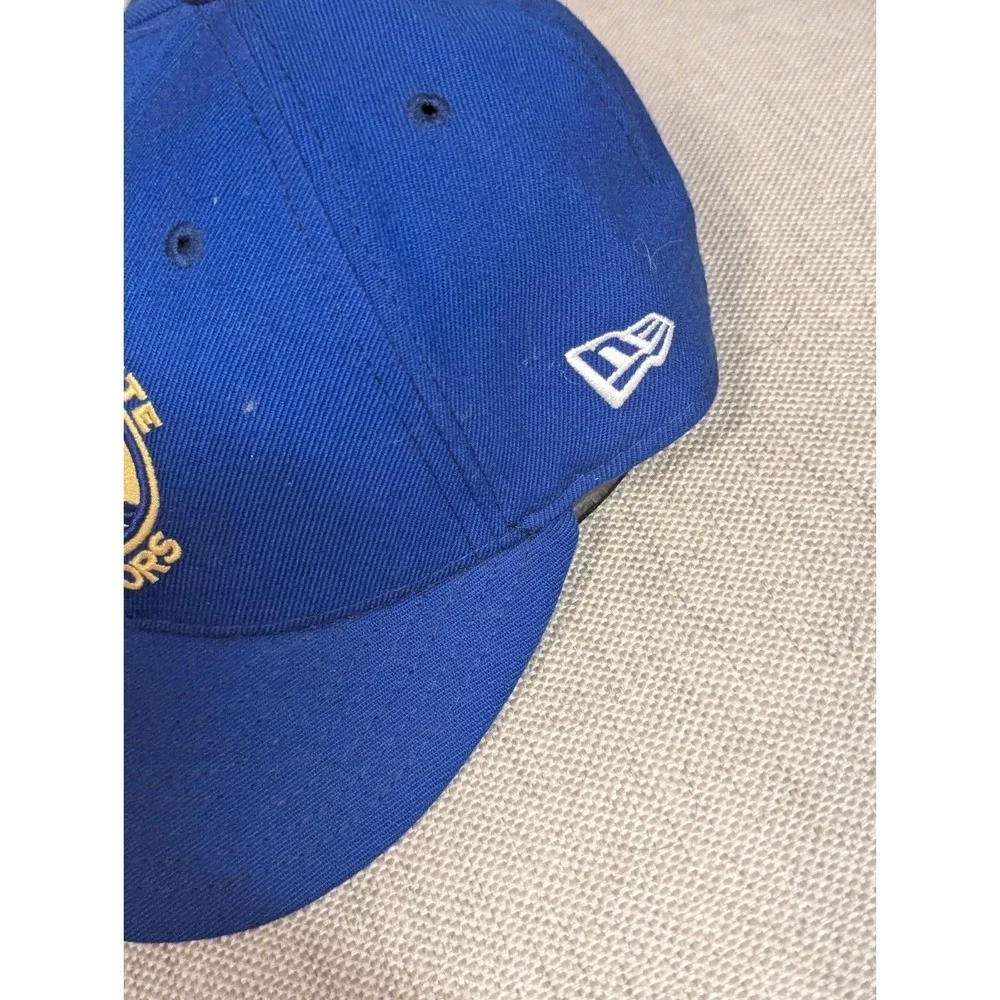 Golden State Warriors New Era 59Fifty Cap Hat Sz 7 1/2 - 100% Wool‎ Made In USA